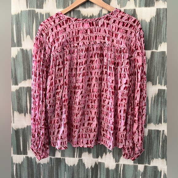 Etoile Isabel Marant || Sorionea Tie-Dye Georgette Blouse - Picture 5 of 9